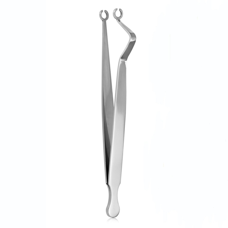 NAMUNY Ear Nose Piercing Clamps,Nose Septum Piercing Piercing Tool for All Piercings Stainless Steel Slotted Locking