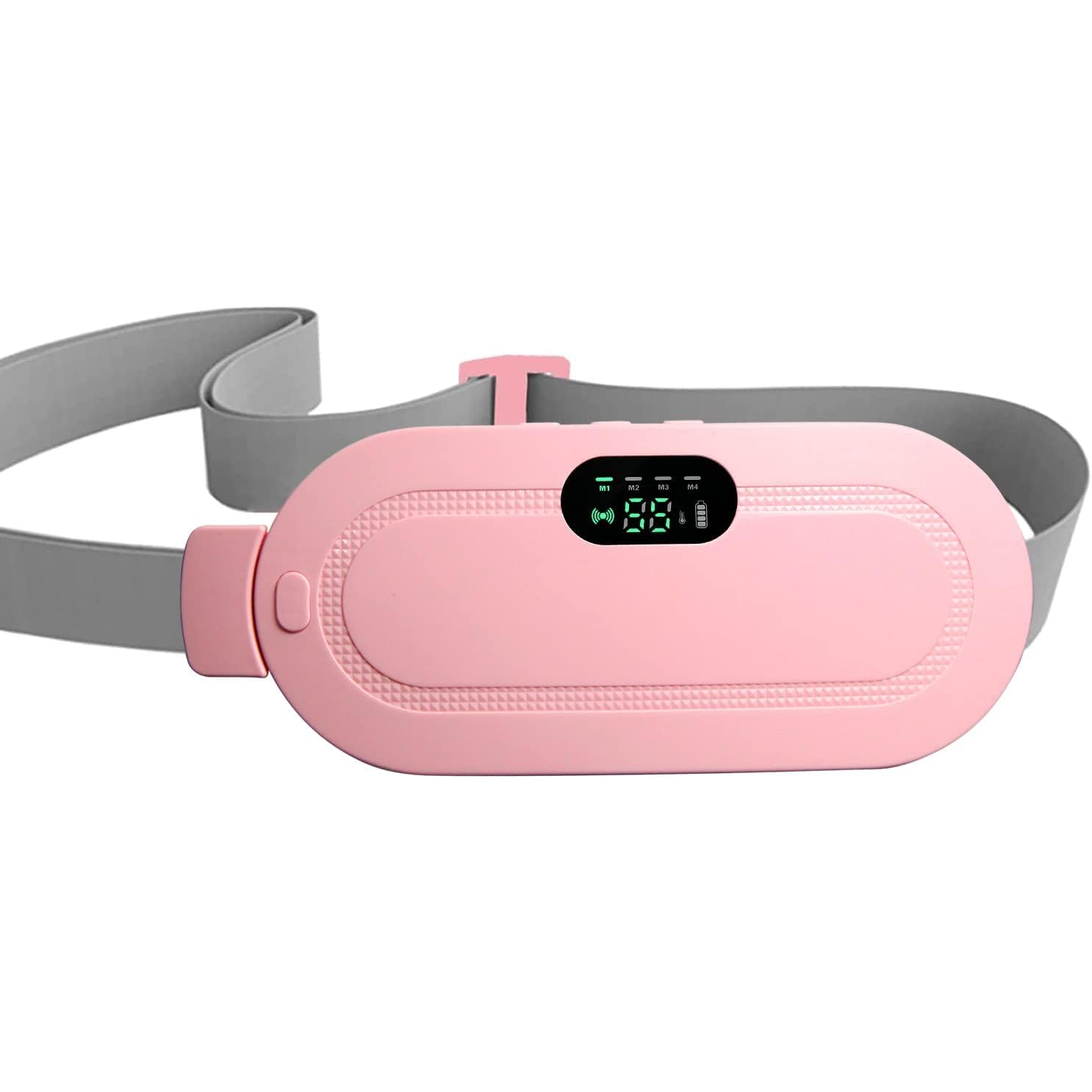 Period Cramp Relief Heating Pad Pain Relief Device | Menstrual Pain Heating Belt with 4 Massage Modes | Belly & Back Heat Therapy Pad with LED Display | Comfortable Wearable Heating Belt