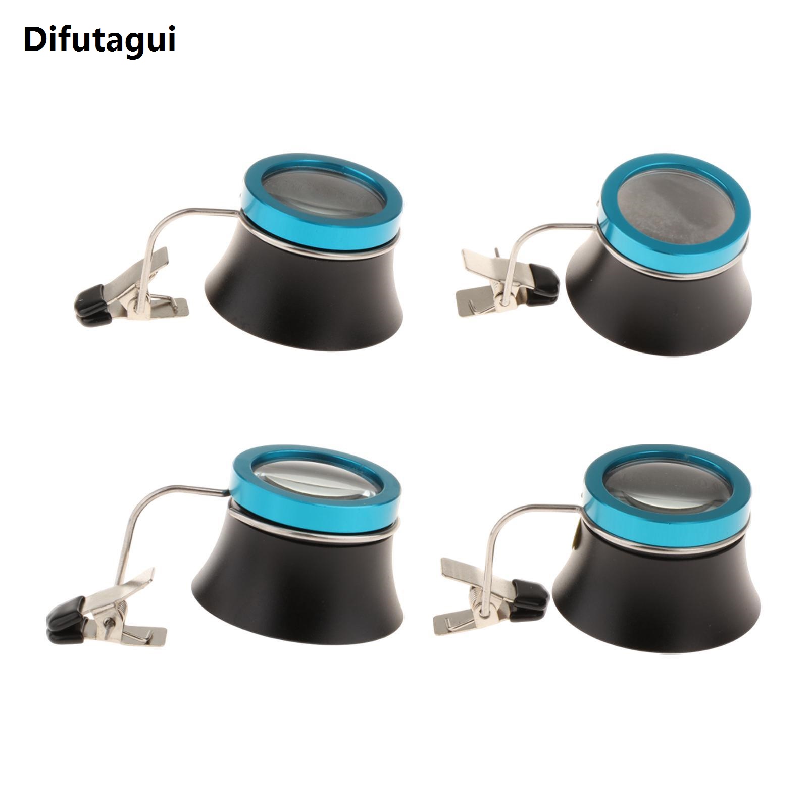 Difutagui New Jeweler Magnifying Glasses with Clip Small Lightweight Watch Repair Magnifier for Soldering Parts Watchmaker Precision Machining