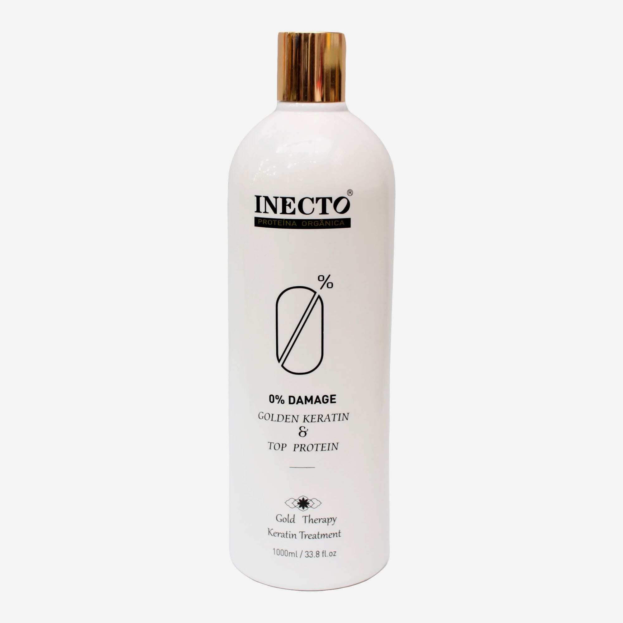 Inecto 0% damage Golden Keratin & Top Protein Single Straight Cream 1000ml
