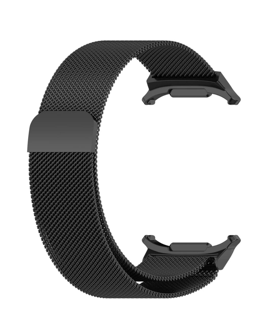 Metal Bands Compatible with Samsung Galaxy Watch 7 Ultra Band, Stainless Steel Mesh Loop Magnetic Clasp Replacement Sport Strap for Galaxy Watch Ultra 47mm 2024 Smart Watch Strap -Black