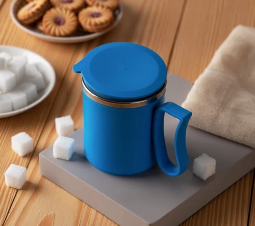 Multicolor Stainless Steel Coffee mug with Lid Aarshi Store