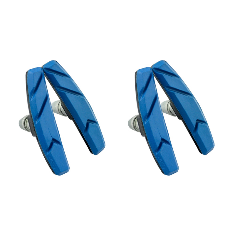 Bike Brake Pads Set Brake Pads for Mountain Bike and Fixie, Blue Bicycle Brake Accessories