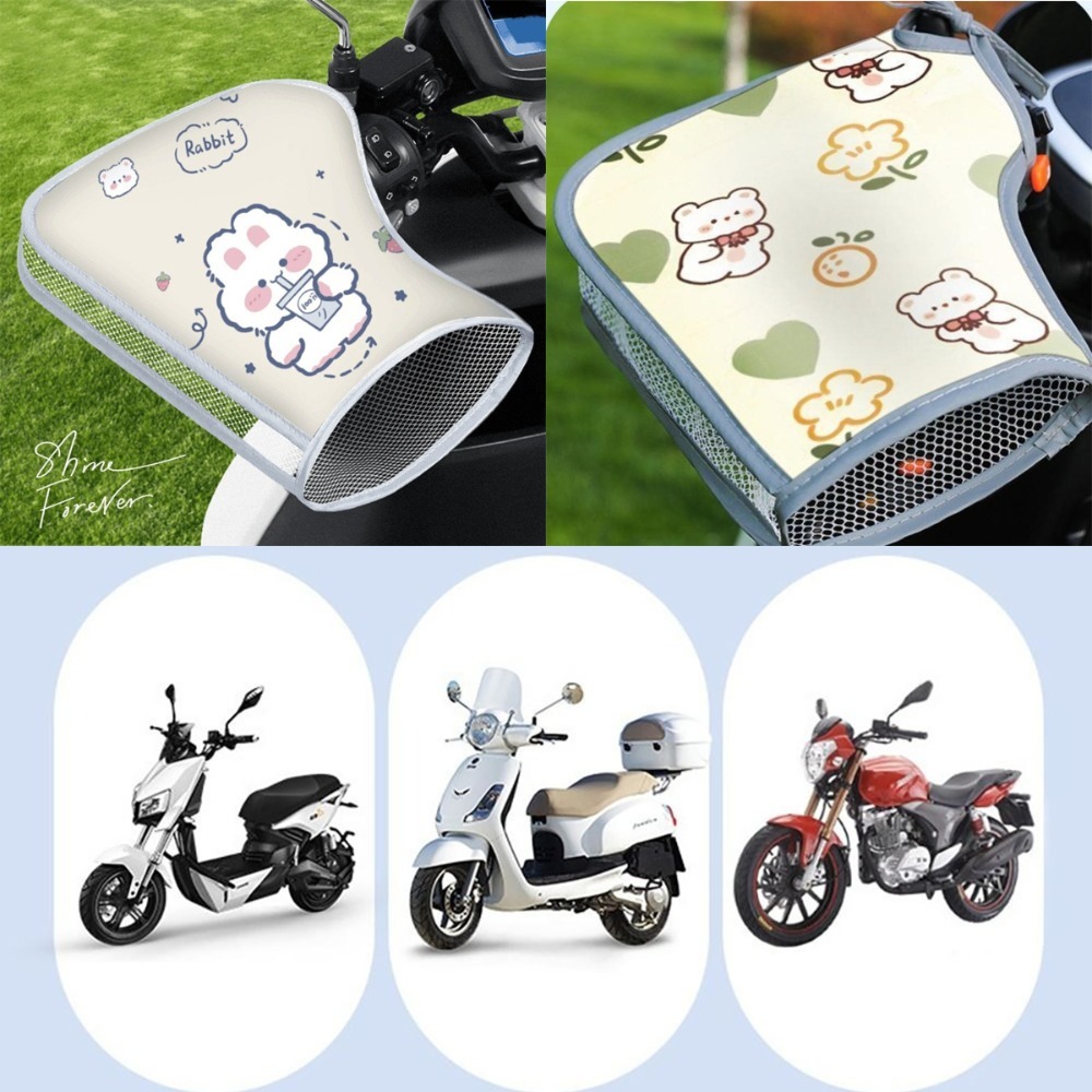 New Universal Electric Vehicle Sunscreen Gloves Breathable Waterproof Scooters Hand Guards Anti-Sun Anti-UV Mittens Outdoor Cycling