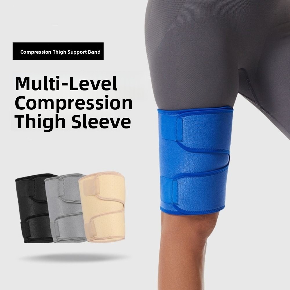 1PC New Adjustable Compression Thigh Brace Breathable Fixed Muscles Upper Leg Wrap Support Leg Sleeve for Women Men
