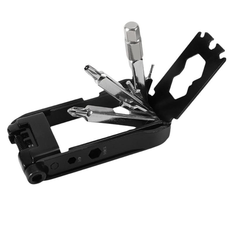 BT020 Portable Repair Tool Set Stainless Steel Multi-Wrench Hardware Tools for Road and Mountain Bikes