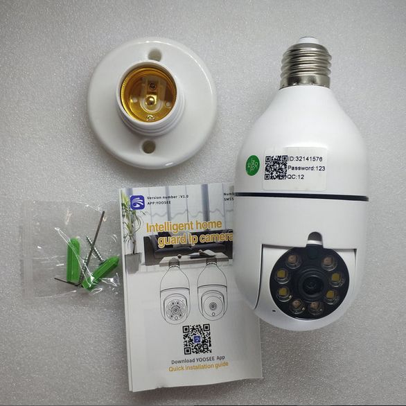 Yi Iot Wifi IP Remote View Smart Light Bulb Camera Night Vision Two Way Talk
