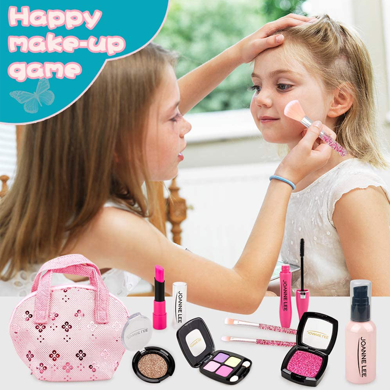 Vylon Kids Toys Simulation Cosmetics Set Pretend Makeup Toys Girls Play House Simulation Blinger Makeup Girls Play Bling Cosmetic Toy