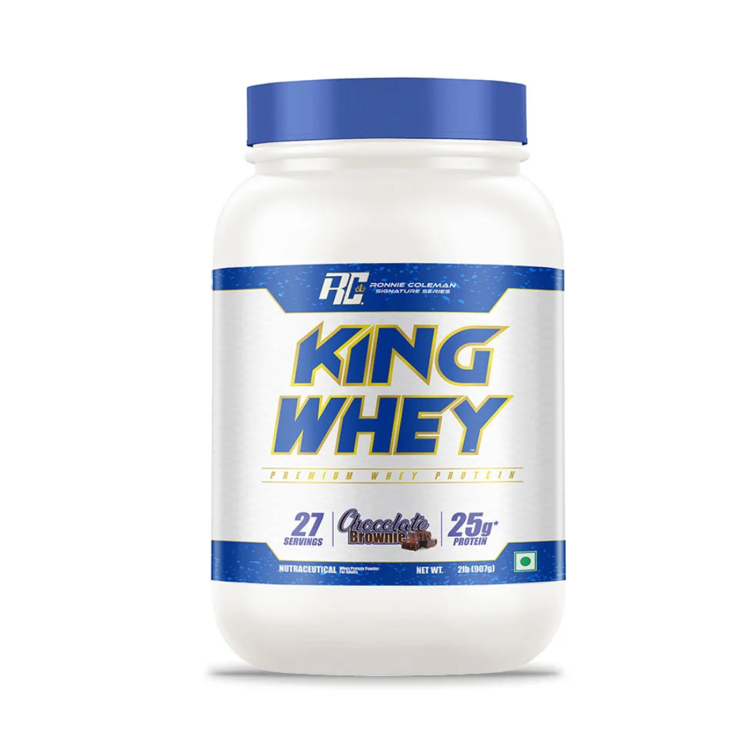 Ronnie Coleman King Whey Protein 5LBS 2.27KG Chocolate Flavor with 100% Whey Protein ISOLATE and Concentrate Blend