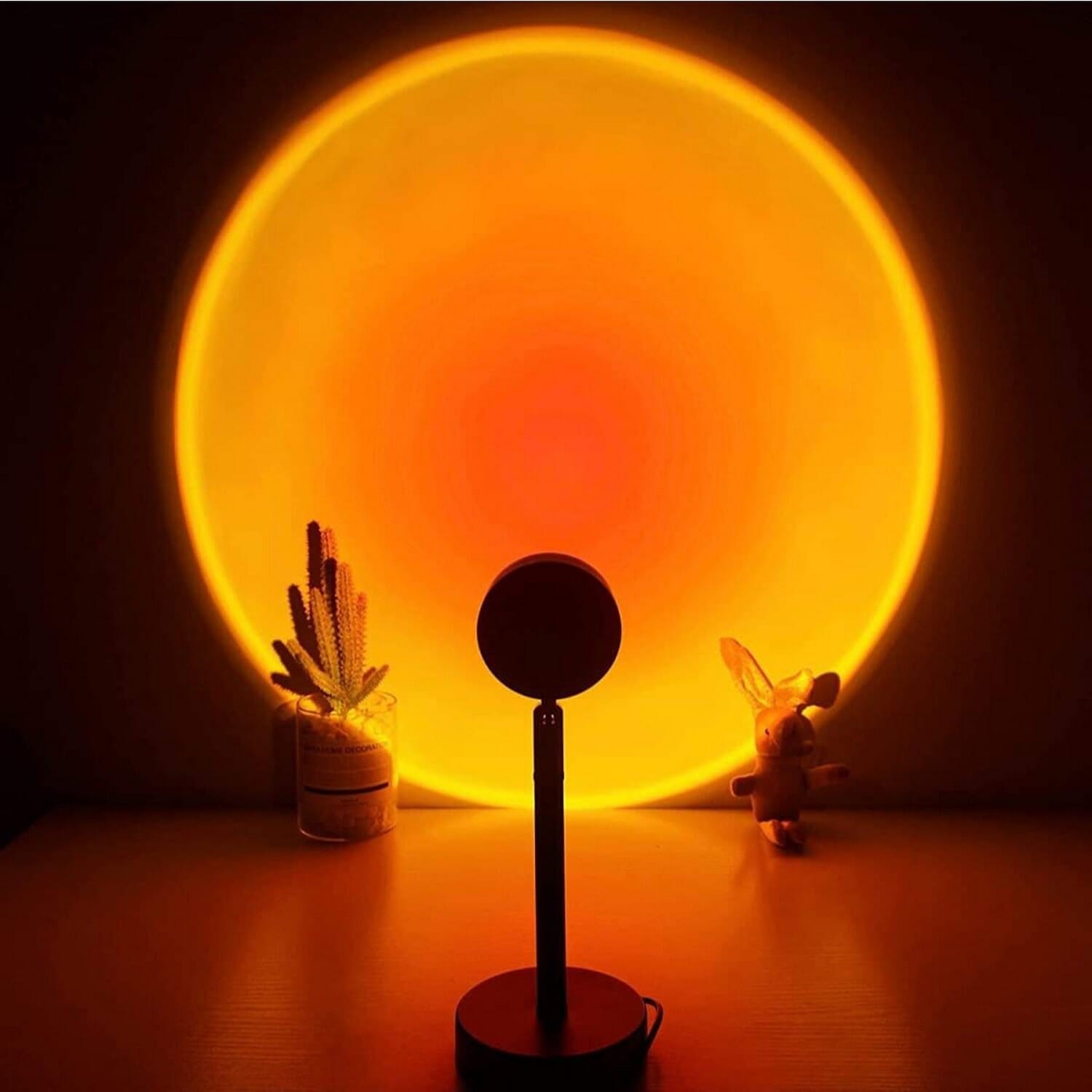 Sunset Light Rainbow Floor Lamp with Stand and USB Charging Wall Decoration Light Control For Photography and Videography