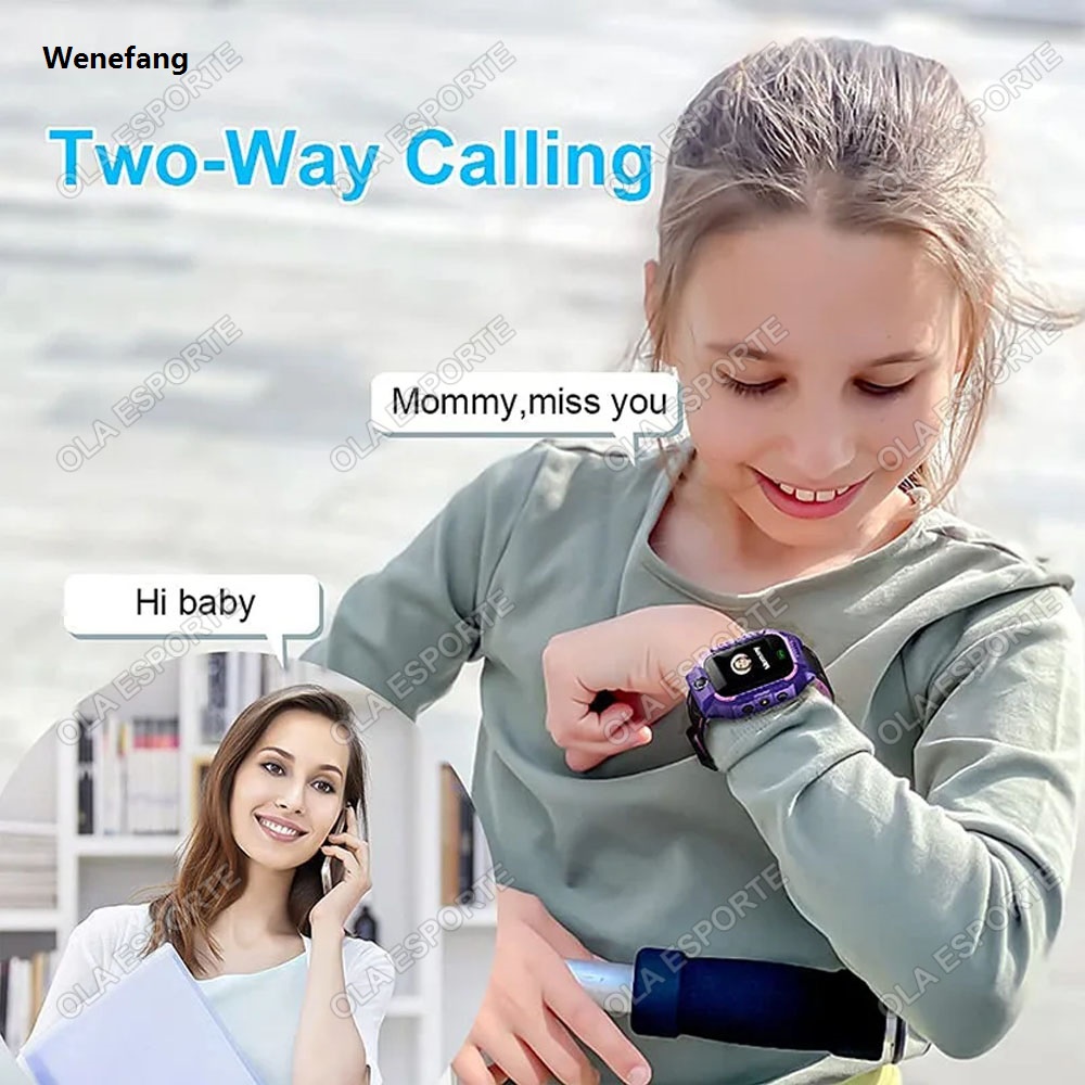 Wenefang New Kids Smart 2G Call Phone Watch Waterproof Children LBS Monitor Sales promotion Boy Girls SOS Child Sports Digital Watches PK Q19 C002 Watch