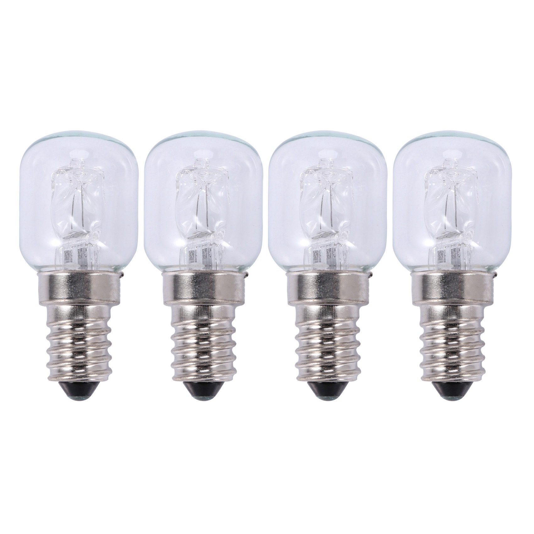 FORIDE 4X E14 High Temperature Bulb 500 Degrees 25W Halogen Bubble Oven Bulb E14 250V 25W Quartz Bulb