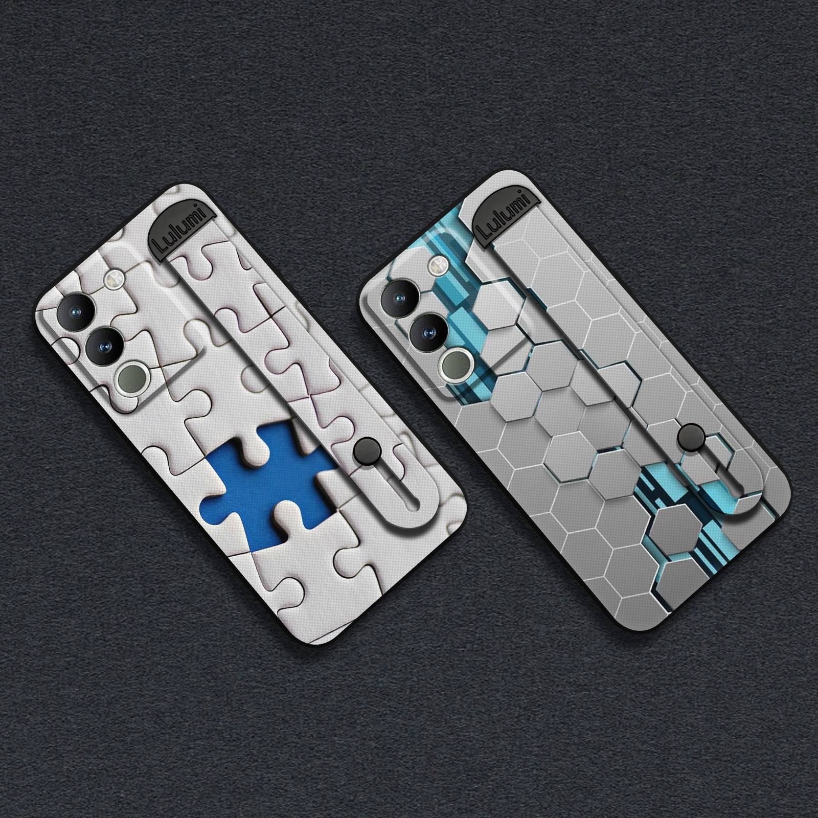 Shockproof Geometry Phone Case For VIVO Y200 5G/V29E Global Durable Simple Soft case Kickstand Masculine Silicone Nature