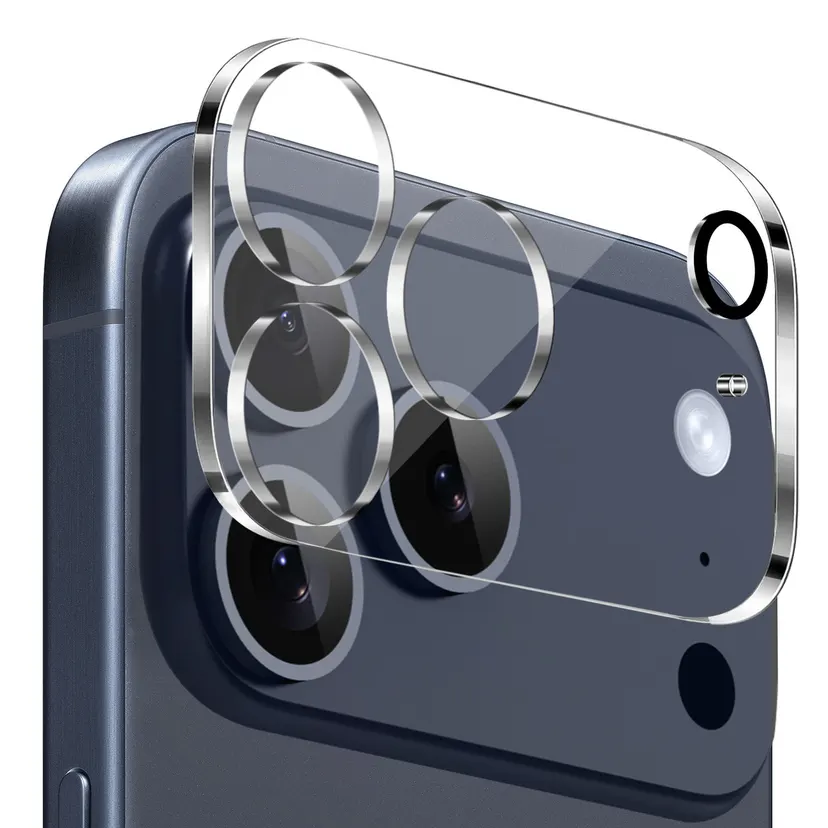 Iphone 17 Pro Transparent Full Glue Camera Protection Glass