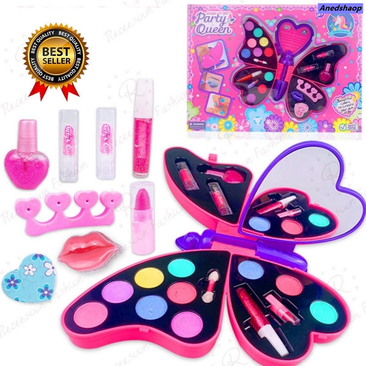 NEW Anedshaop Fifty percent discount Frozen Kids Safe Pretend Play Toy Princess Girls Makeup Kids Cosmetics Make Up Set Washable Beauty Makeup Box Baby Gift Toys For Girls.