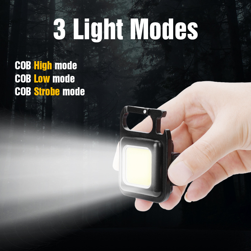 LED Mini High Bright COB Flashlights Portable USB Rechargeable | High Power Mini Portable Rechargable Flashlight