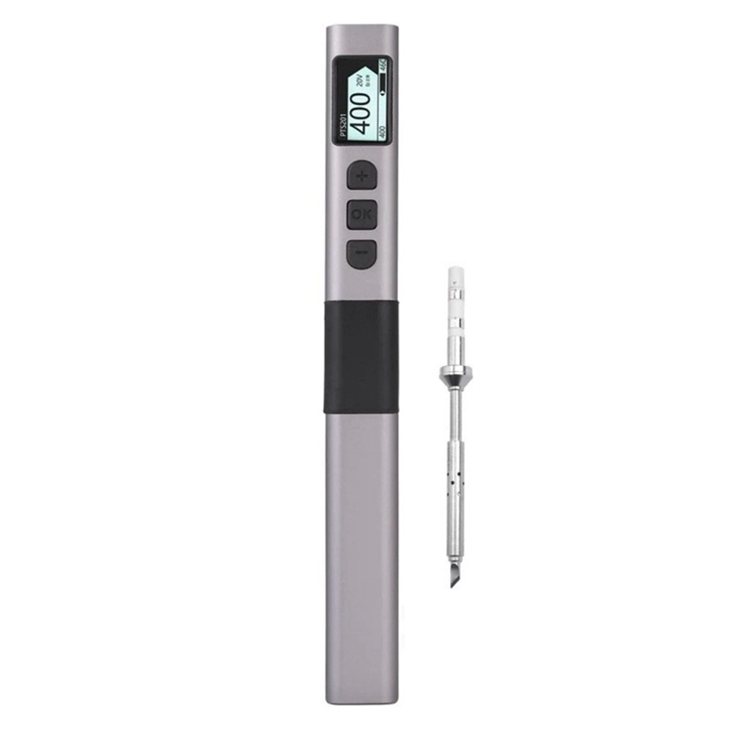 (GGBR) PTS201 Smart Electric Soldering Iron 100W Mini Portable Fast Heating Soldering Station Universal Soldering Iron Tip BC2