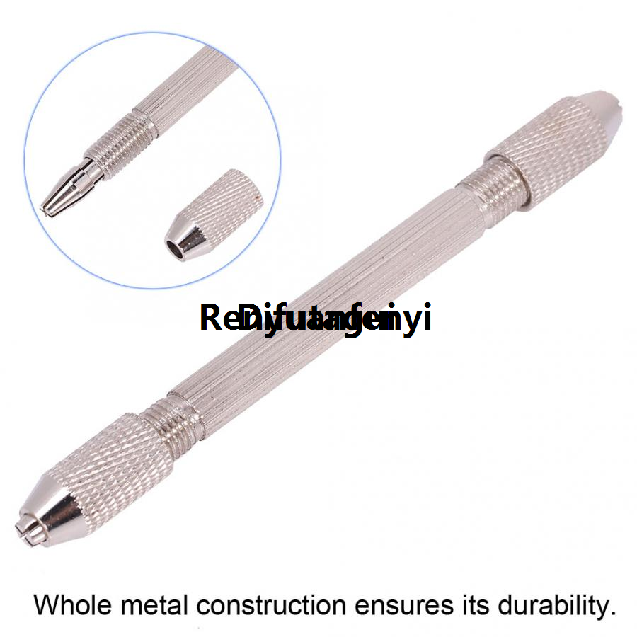 Difutagui New style Double End Pin Vise Chuck Hand Drill Bit Mini Drill Chuck Micro Twist Bit Watch Jewelry Making Repair Tool Watchmaker Jeweler