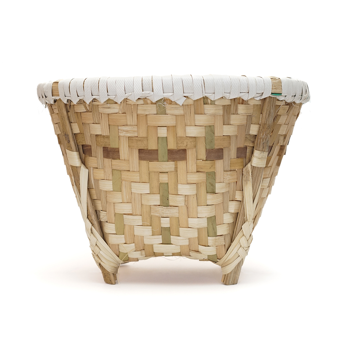 Puja Samagri Bambo Basket (Dalo) Height-9 inch/Diameter-11 inch