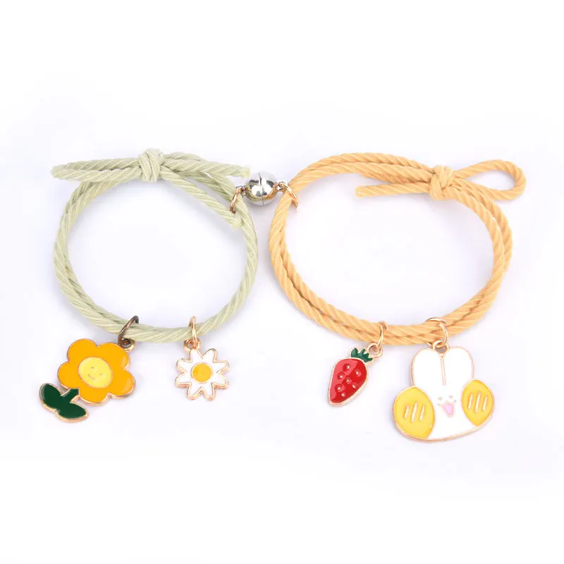 【Pocket king VOX 】Romantic 2 pcs/pair Couple Lovers Cute Cartoon Matching Mzea