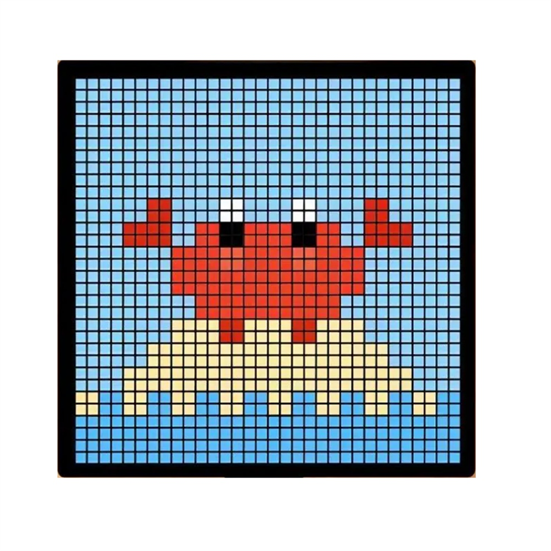 Programmable Night Light LED Screen for Gaming Decoration Business 16X16 Black 1 Piece