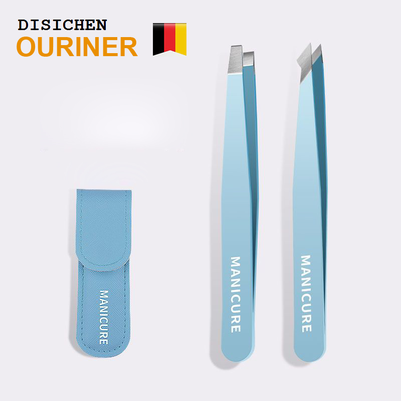 DISICHEN High Quality Eyebrow Tweezer Colorful Hair Beauty Fine Hairs Puller Stainless Steel Slanted Eye Brow Clips Removal Makeup Tools