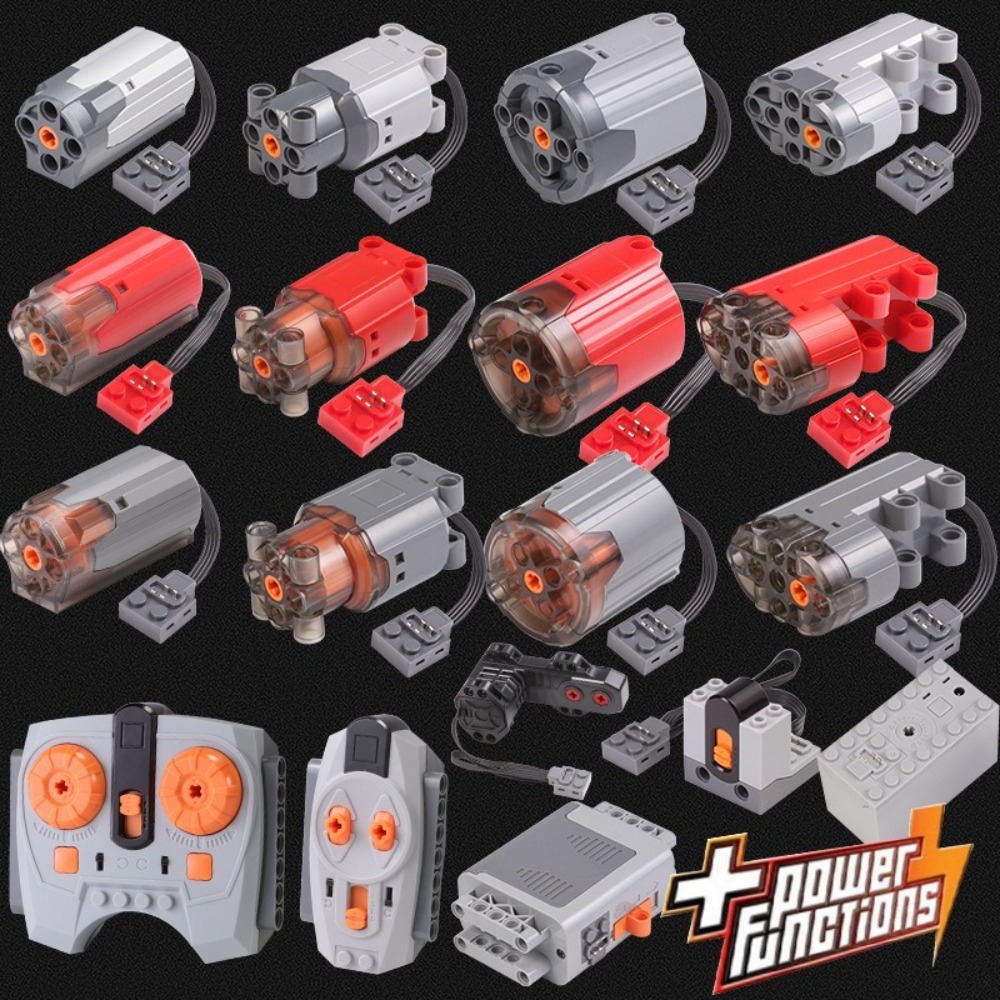 Updated MOC Technical Parts Power Functions Motors Multi Tool Servo Train Motor Receiver Control For Building Blocks Kids