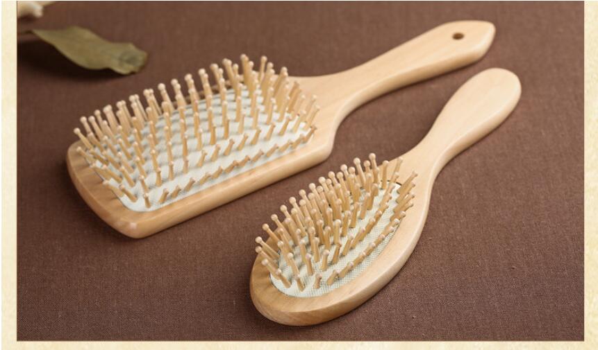 Naturals Bamboo Hair Brush - Premium Cushion with Air Ventilation Hole