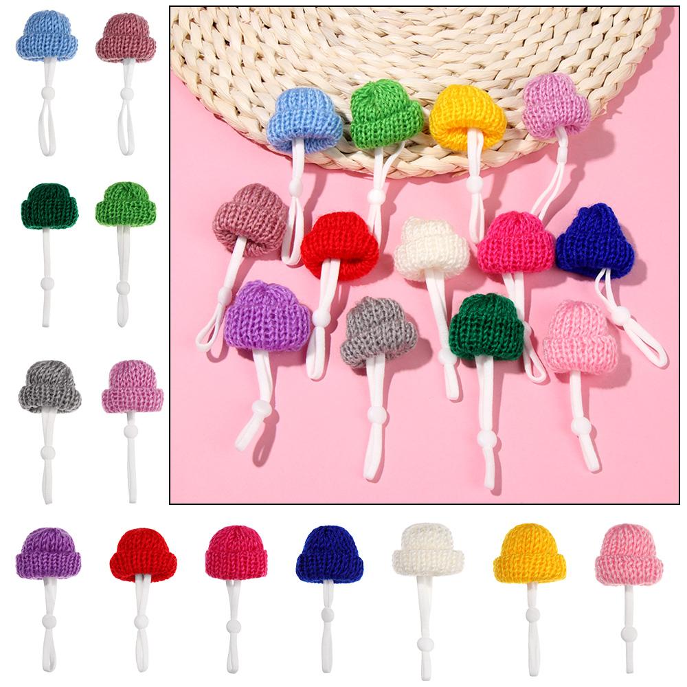 2PCS Fashion Coats Dress Up Solid Color Knitted Pet Hats Costume Pet Cap Dog Socks