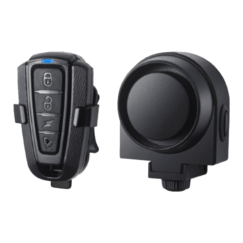 ARELENE Bicycle Alarm Remote Control Bike Anti Theft Alarm USB Rechargeable Motorcycle Bicycle Detector Alarm with Bracket