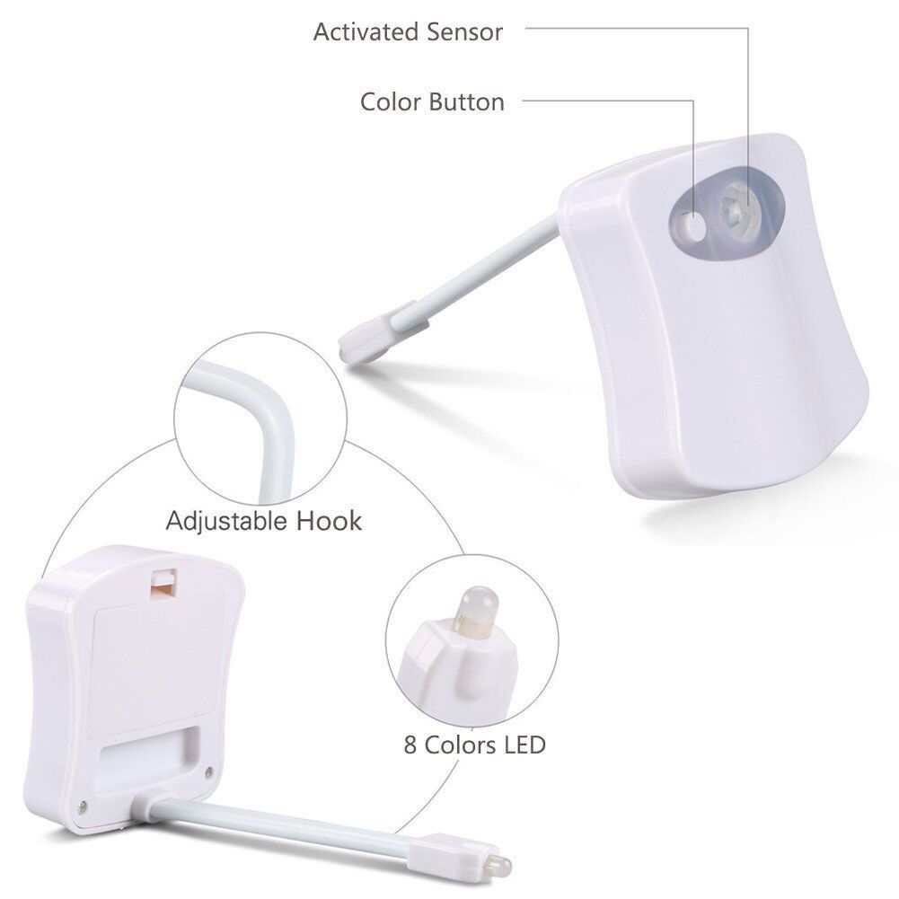 NEW 【Innovative design】Tooth Lamp Night Light Litwod 3d 8 Colors Led Bulbs Emergency Motion Dry Battery Atmosphere 5v Card Aaa Sensor Toilet Activated