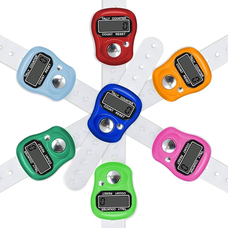 Mini Finger Counter Islamic Bead 5 Digital LED Electronic Handheld Tally Counter Clicker Counter Ring