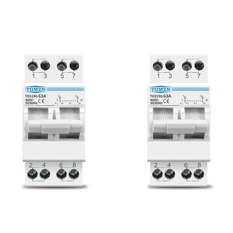 fasdaga 2X 2P 63A Dual Power Manual Transfer Isolating Switch Interlock Circuit Breaker Din Rail Isolating