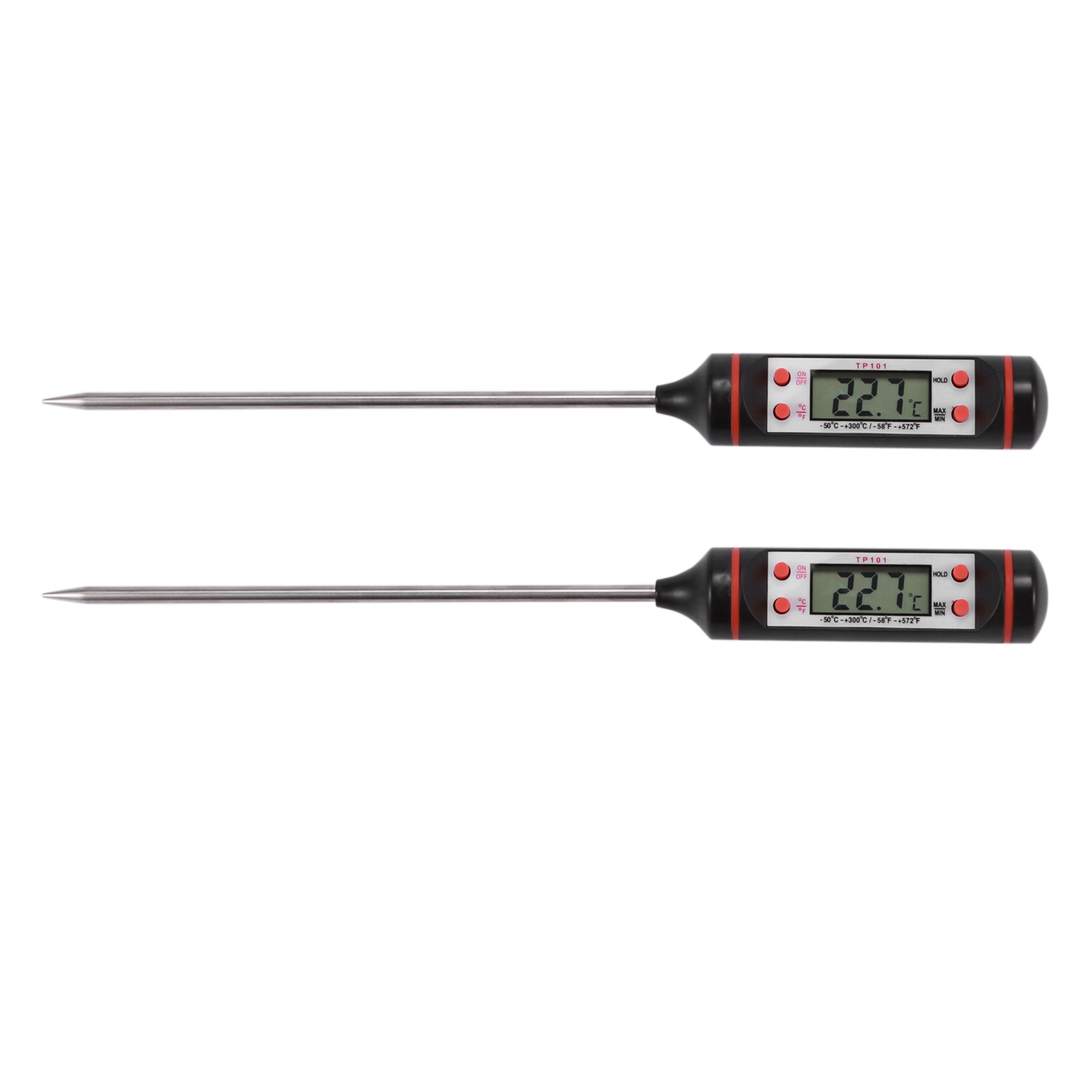 NAMUNY 2X Digital Thermometer BBQ Grill Meat Cookie Tool Car Air Conditioning Temperature Gauge Detector