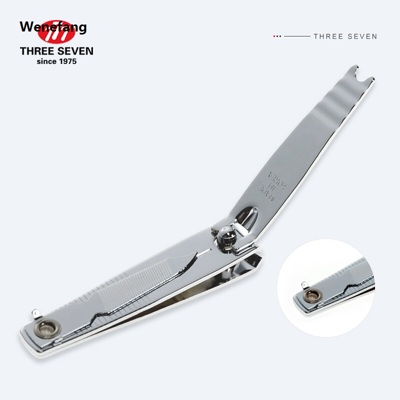 Wenefang THREE SEVEN 1Pc Medium-size Nail Clippers Trimmers 14K Gold-plated H-Carbon Steel Hands Care Professional Nail Tools