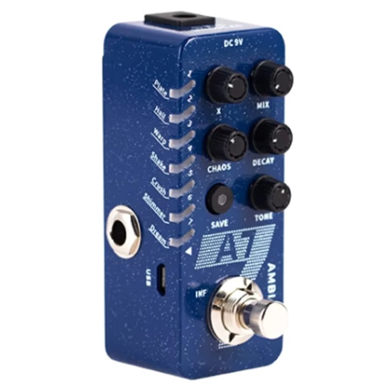 Guitar Pedal A7 Ambience Reverb Guitar Pedal Guitar Pedal with 7 Different Reverb Effect