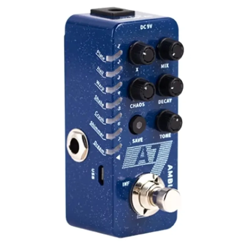 Guitar Pedal A7 Ambience Reverb Guitar Pedal Guitar Pedal with 7 Different Reverb Effect