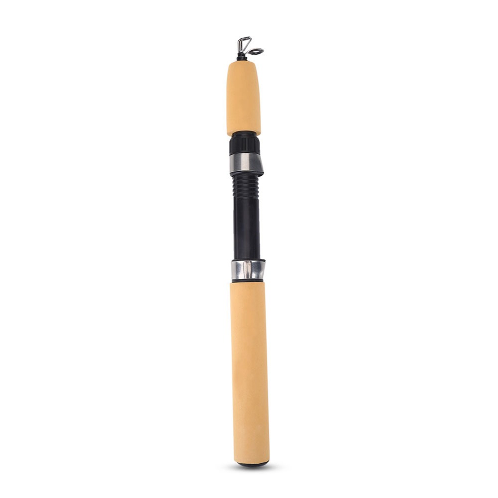 Portable Retractable Ice Fishing Rod 75cm Length Hard Rod Telescopic Fishing Rod Mini Fishing Pole Winter