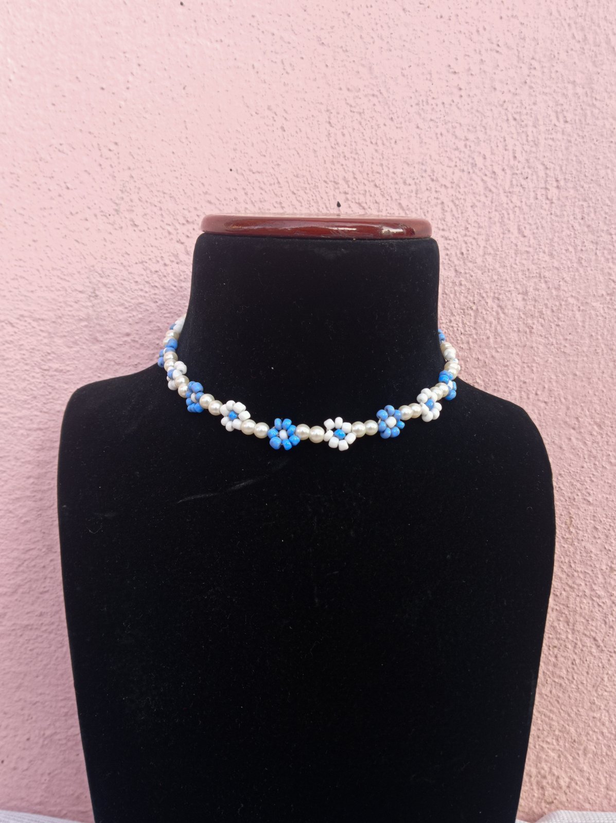 Pearl and Flower Combination Necklace