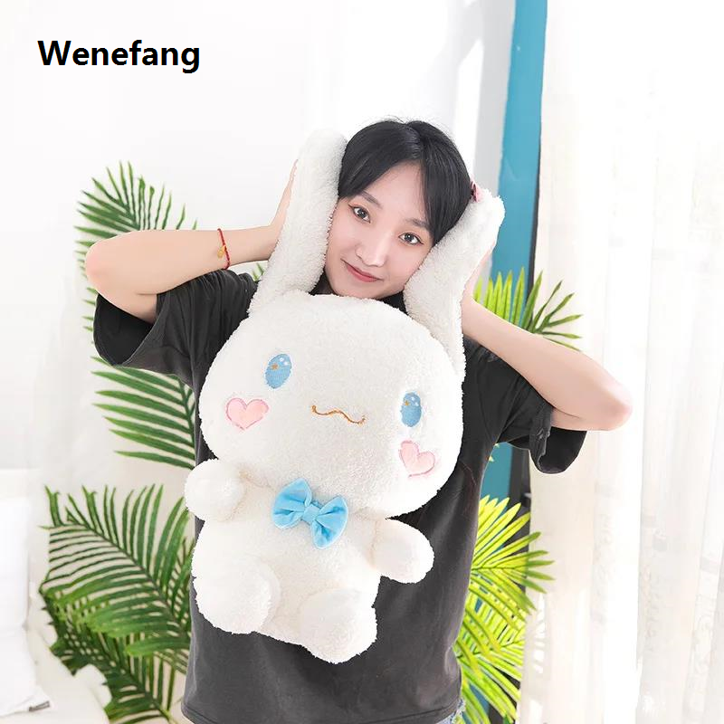 Wenefang Sanrio Anime Kawaii Cinnamon Roll Super Soft Plush Pp Cotton Large Luxury Size Girl Sofa Pillow Baby Sleep Toys Children Birthday Gift