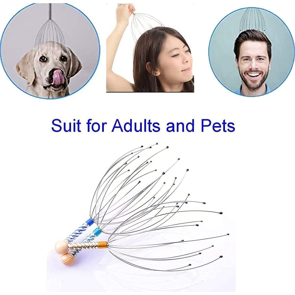 Soft Silicone Head Scalp Massager