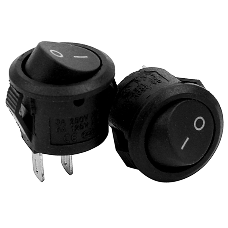 FORIDE 4X On/Off Self Latching Press Buttons Rocker Switch Toggle for Car Auto Boat Black