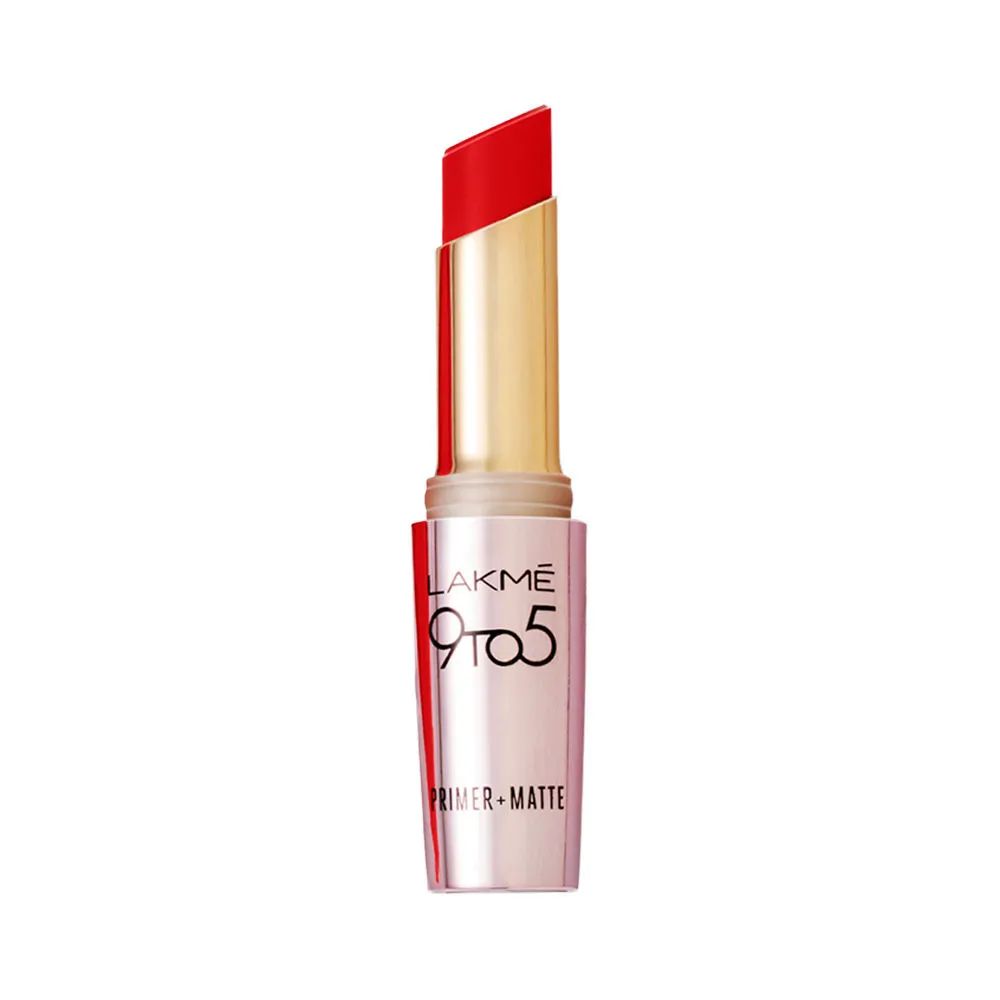 Lakme 9 To 5 Primer+Matte Red Twist Lipsticks MR12 - (3.6gm)