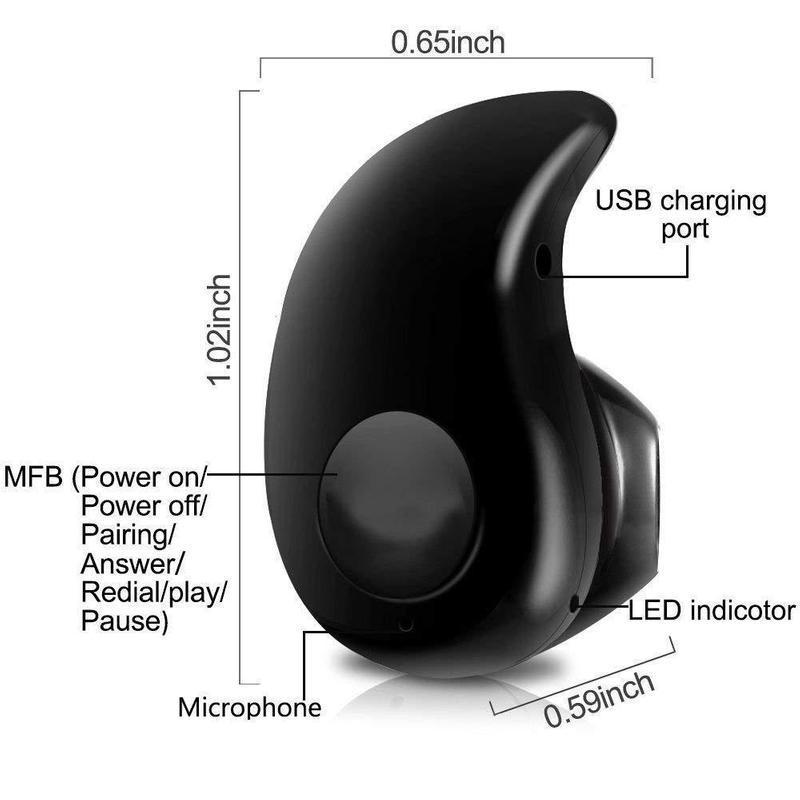 Mini S530 Ear Headphones Handsfree Bluetooth Headset Earphone Galaxy and Other Smartphones ..