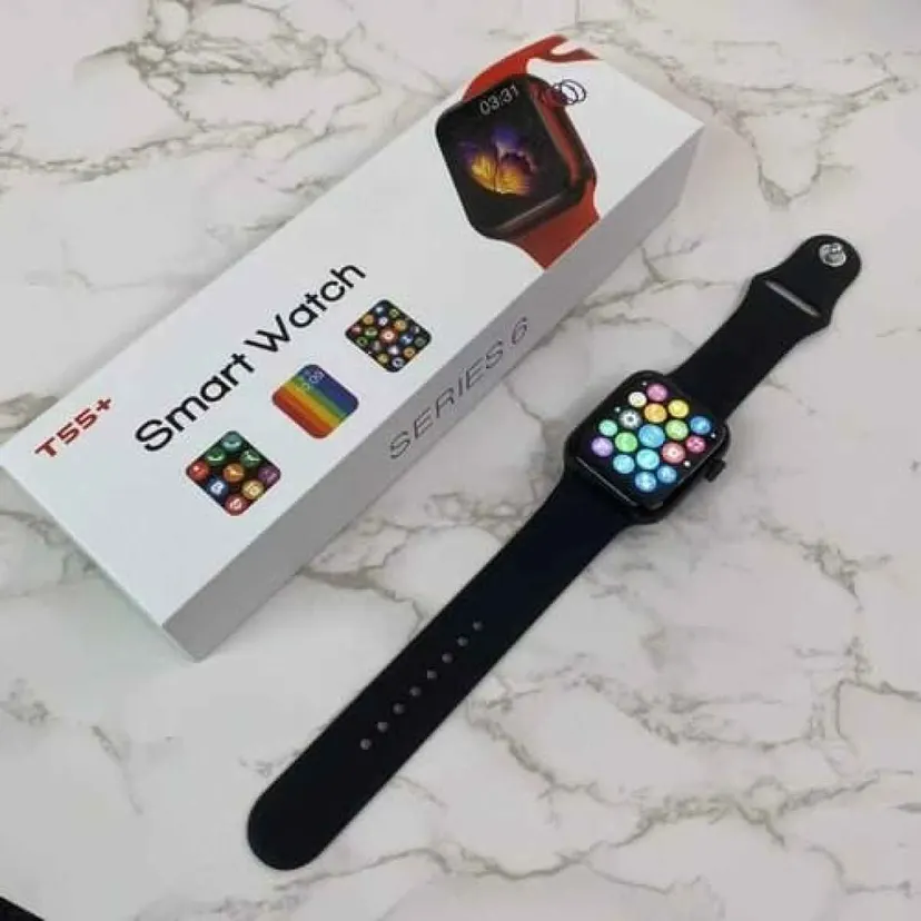 Rectangular T55 Plus Smartwatch T55 Plus Smart Watch Bluetooth Call / T55+ Smart Watch Crown Working