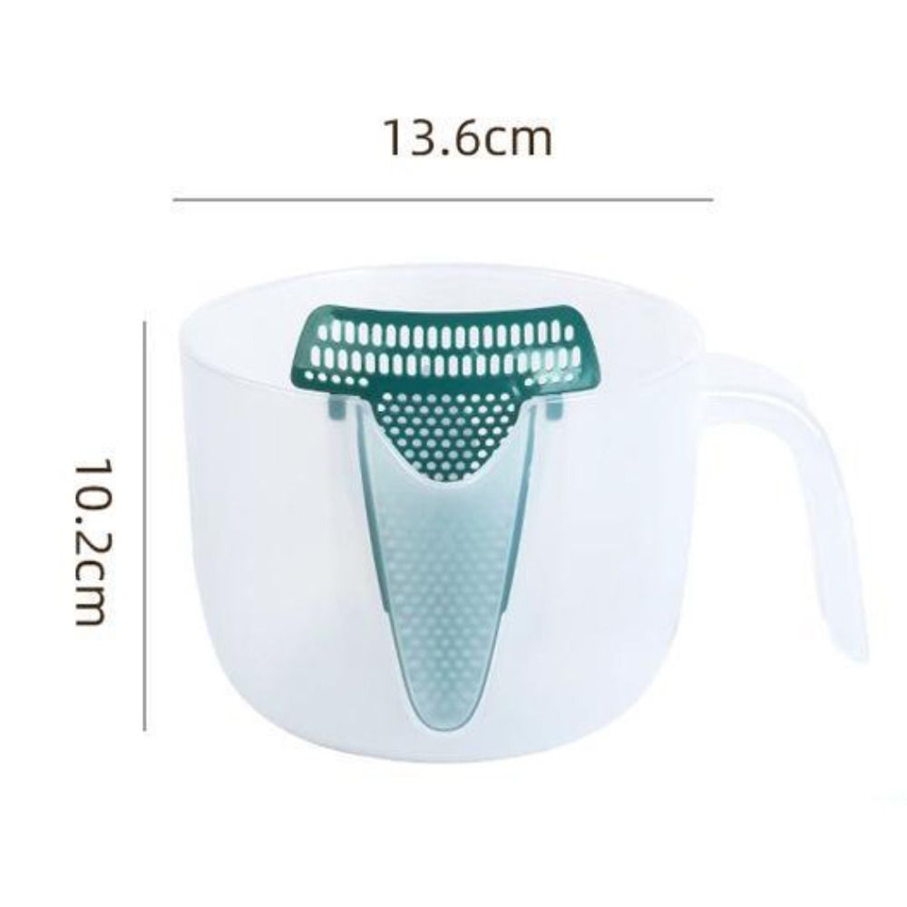 Egg Strainer With Removable Flirer Graduated Filtering Measuring Cup Large Capacity 1000ml Egg Liquid Filter Bowl Plastic Egg Beater Bowl Wash Rice