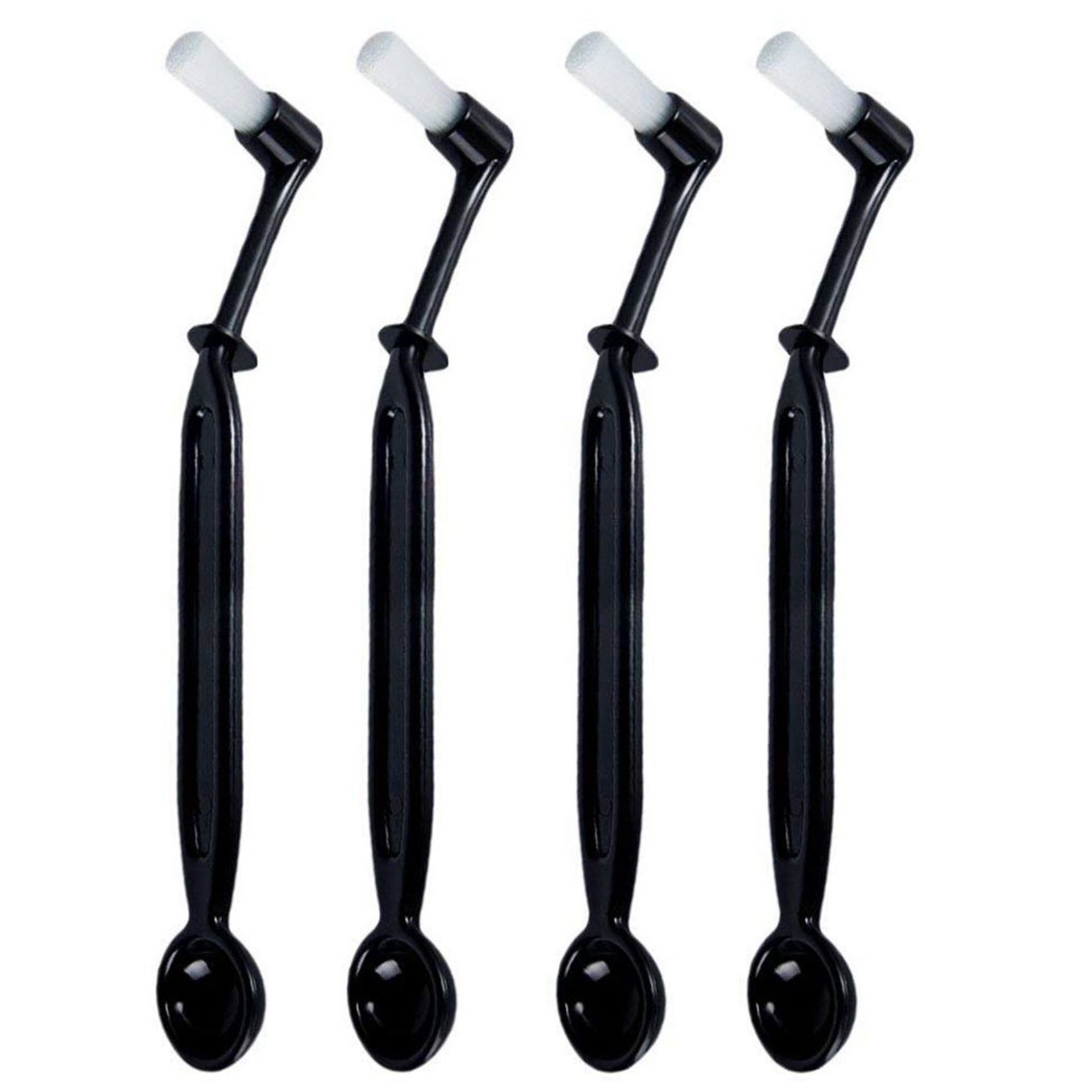 Kqueebee Coffee Machine Brush Cleaner Nylon Espresso Machine Brush Coffee Cleaning Tool with Spoon for Coffee Tool Home(4 Pack)