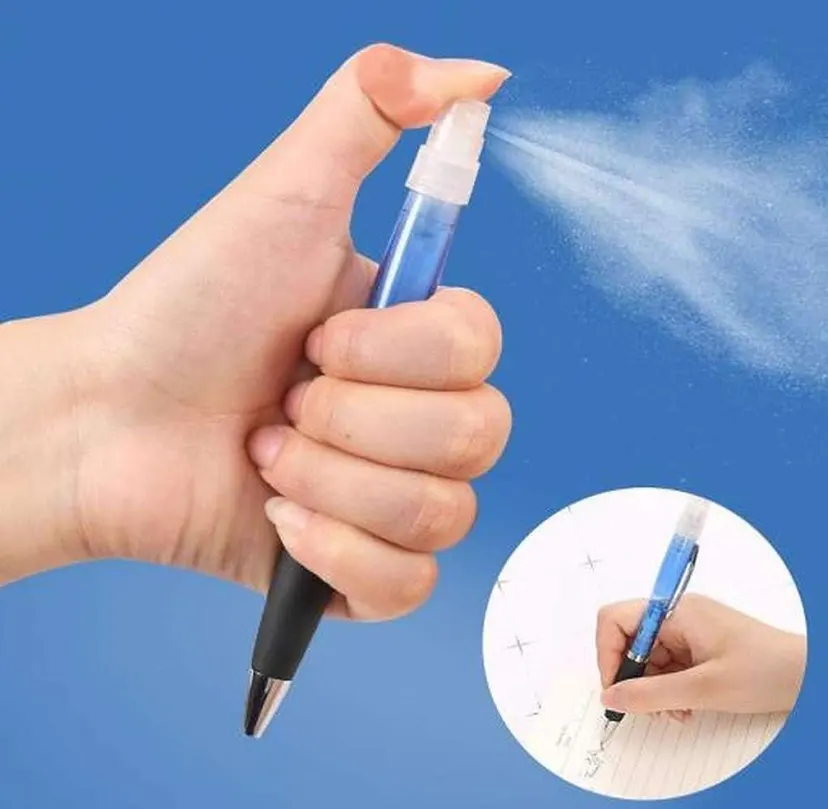 Portable Pen Sanitizer Spray Perfume Ball Pen 10 ML for Travel (Color May Vary) With Filled Perfume Liquid