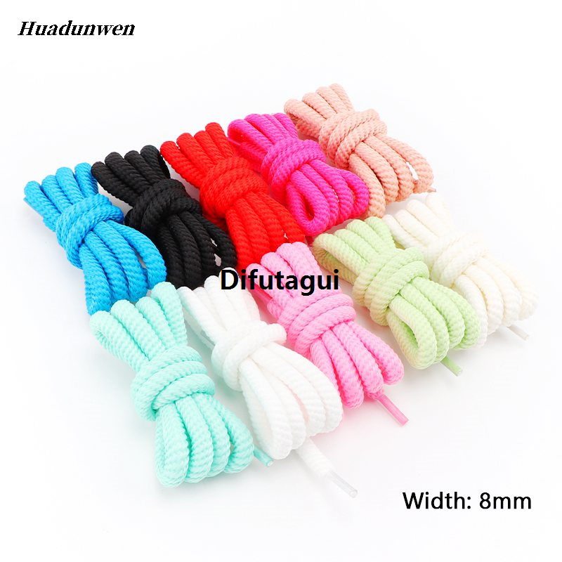 Difutagui Accessories: Shoelace boots/140/100 sneakers, laces, thick laces, 2025 Fifty percent discount round high quality 8mm running laces, 1 pair of 120/160CM shoes