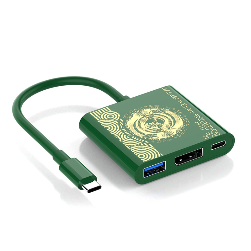 OUMERY 4K HDTV USB 3.0 Port and USB C Charging Travel Dock 100W PD Charging Switch/ Model